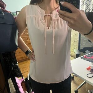 Tie front work blouse